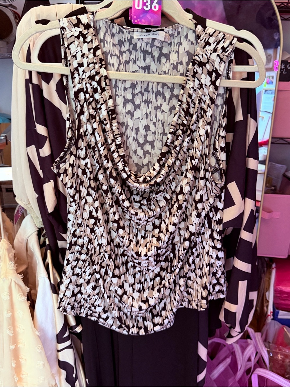 Calvin Klein Scoop Neck Top